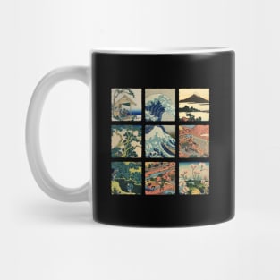 Ukiyo-e Collage: Katsushika Hokusai Mug